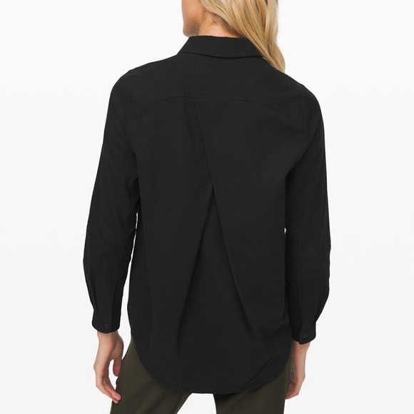 NWT Lululemon Full Day Ahead Shirt Flannel Black - Picture 3 of 9